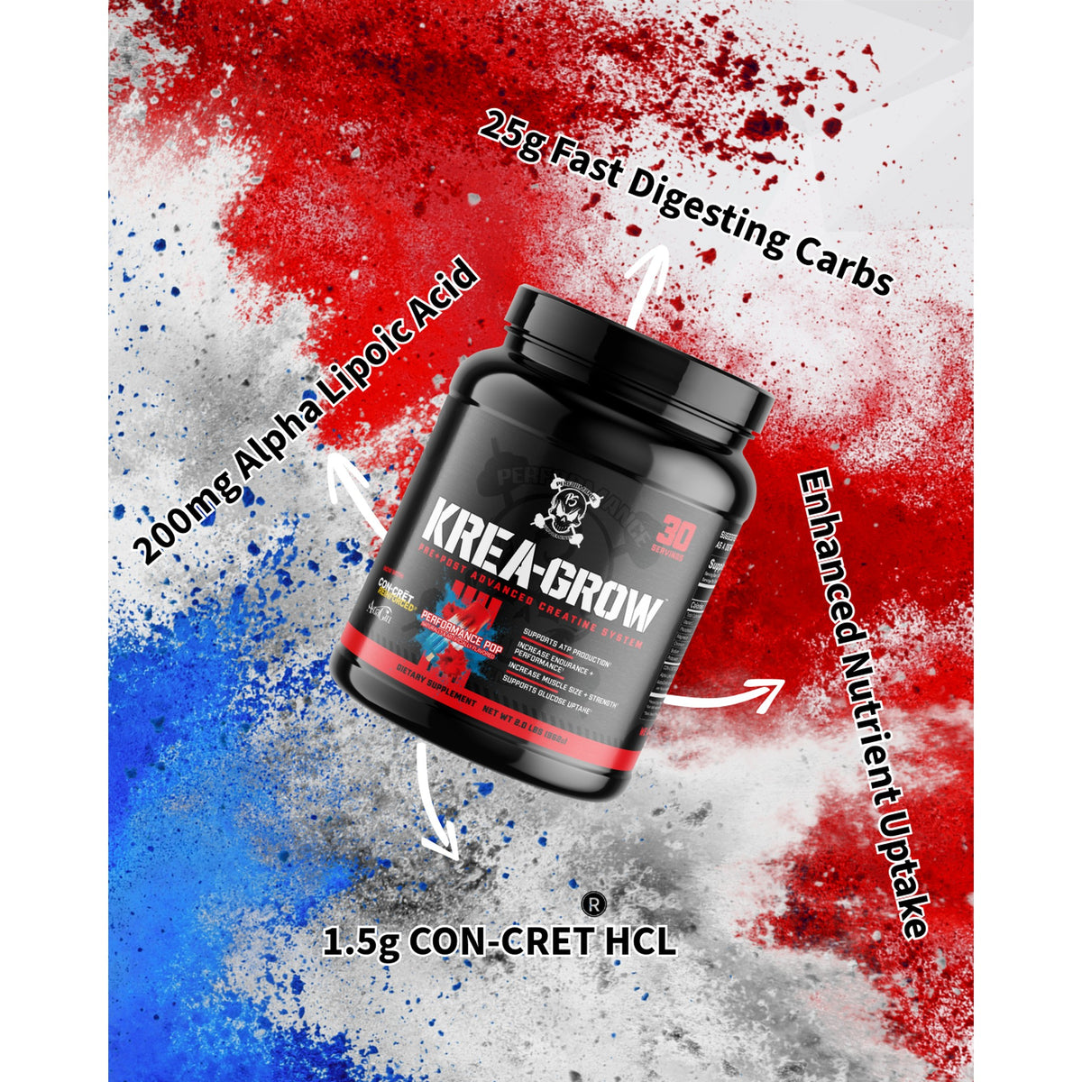 Performance Supplements KREA-GROW Creatine Matrix